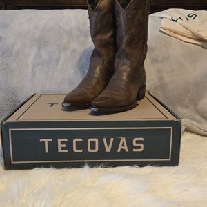 Tecovas Distressed Brown Leather Boots